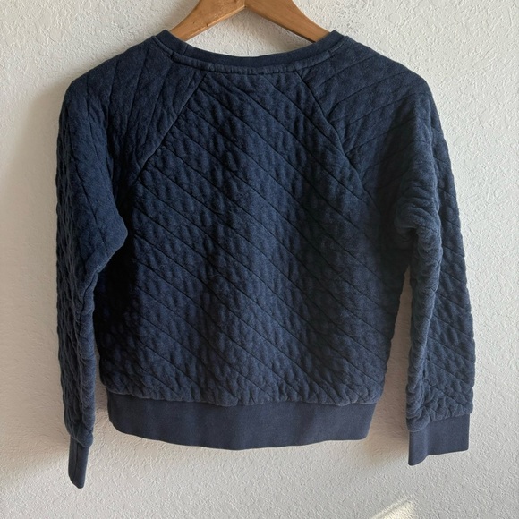 Patagonia Womens Cotton Quilt Crew Sweatshirt Top Drifter Blue XS - Picture 5 of 8